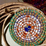 Basket weaving with repurposed material